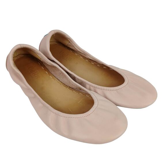 Tieks by Gavrieli SZ 9 Nappa Leather Ballet Flats In Ballerina Pink - Picture 2 of 10